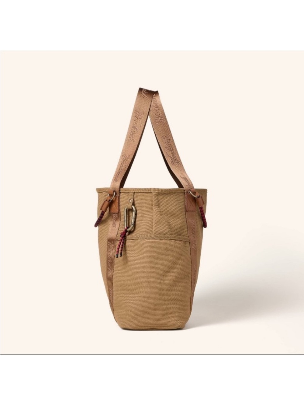 Woolrich x Target Collab Canvas Tote w/Carabiner, NWT - Picture 2 of 9